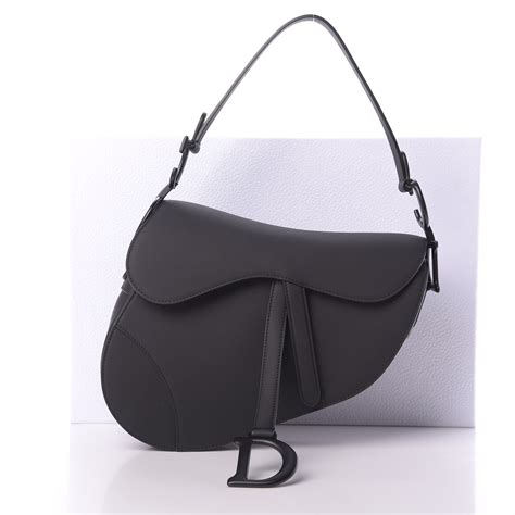 dior saddle bag ultra matte black|christian Dior Black crossbody bag.